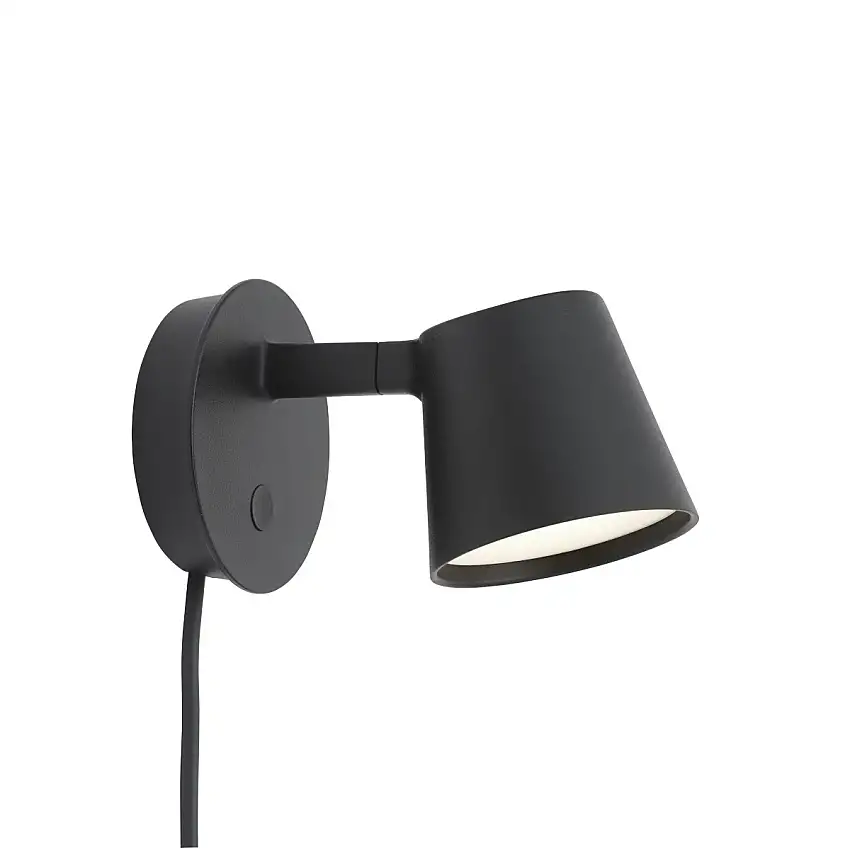 Muuto - Tip LED Wandleuchte, schwarz