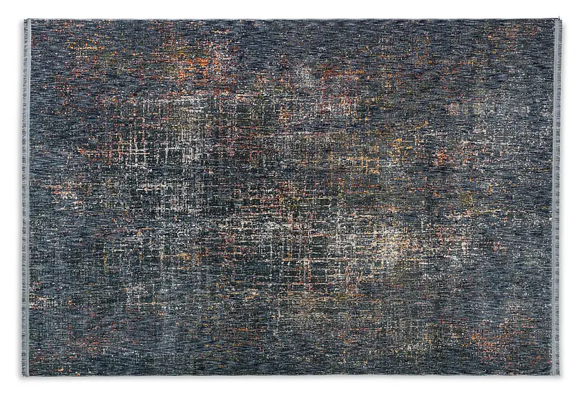Webteppich Sarezzo Gitter blau 160 x 230 cm