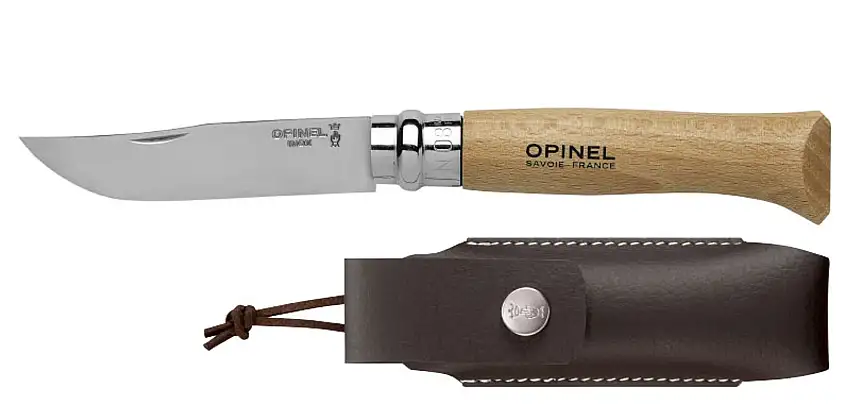 Opinel Sport Set: Ein Opinel-Messer Größe 8 inkl. Etui