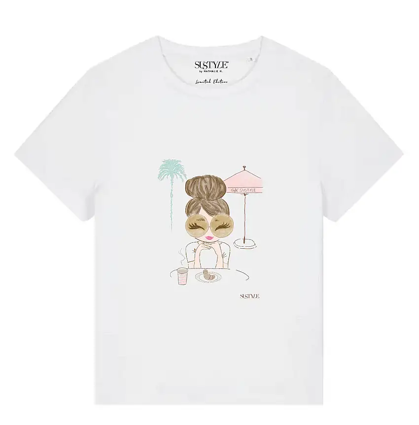 SUSTYLE - T-Shirt Cafe pink Limited Edition