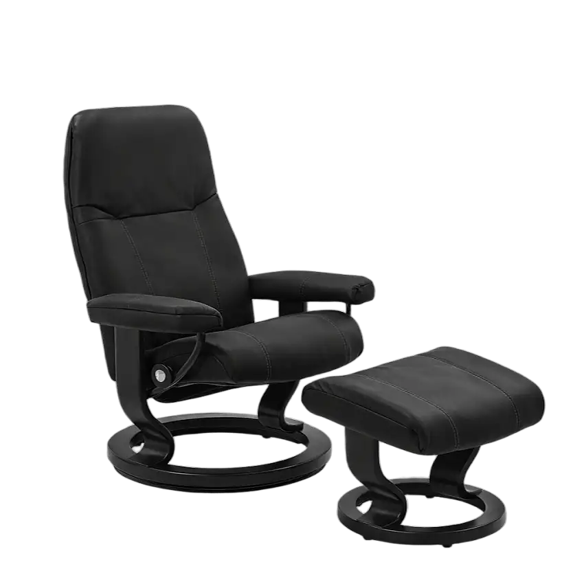 Stressless Sessel Consul M Classic mit Hocker