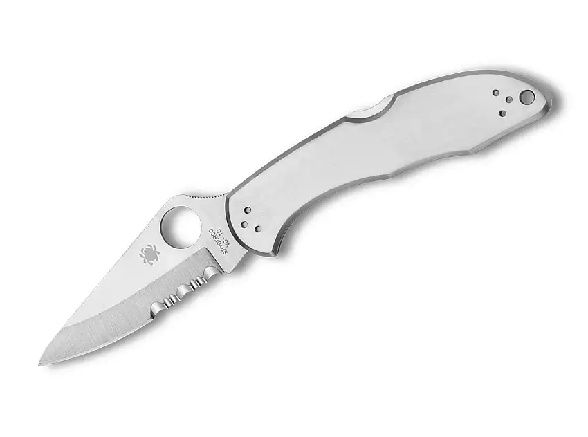 Spyderco Delica 4 Stainless Steel Combi Edge