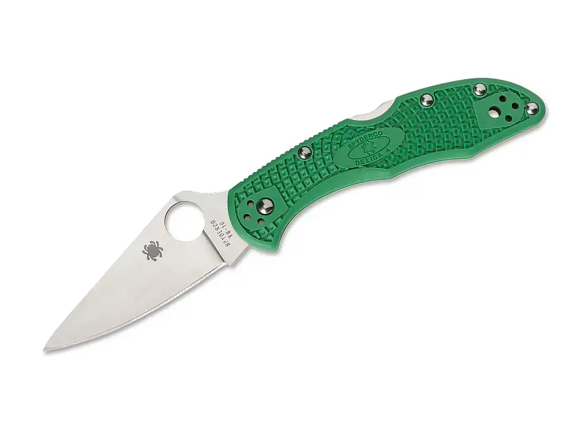 Spyderco Delica Flat Ground Grün, VG-10-Klinge: 7,5 cm