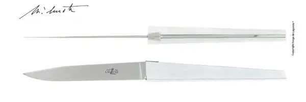 Couteaux de table Jean-Michel Wilmotte pour Cyril Lignac en aluminium, coffret de 2