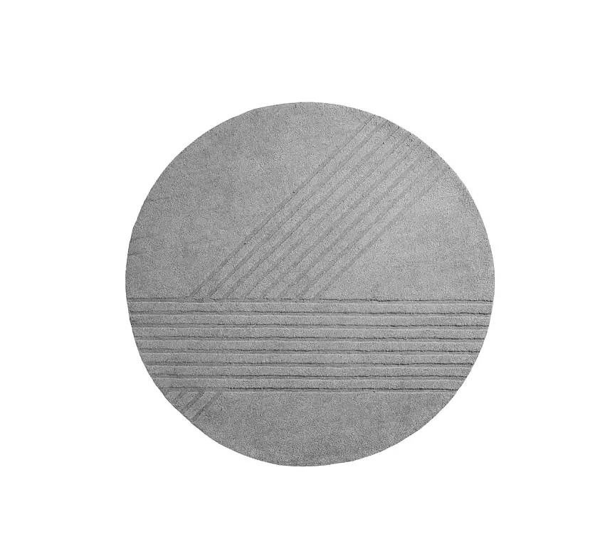 Woud - Kyoto Teppich, Ø 200 cm, grey