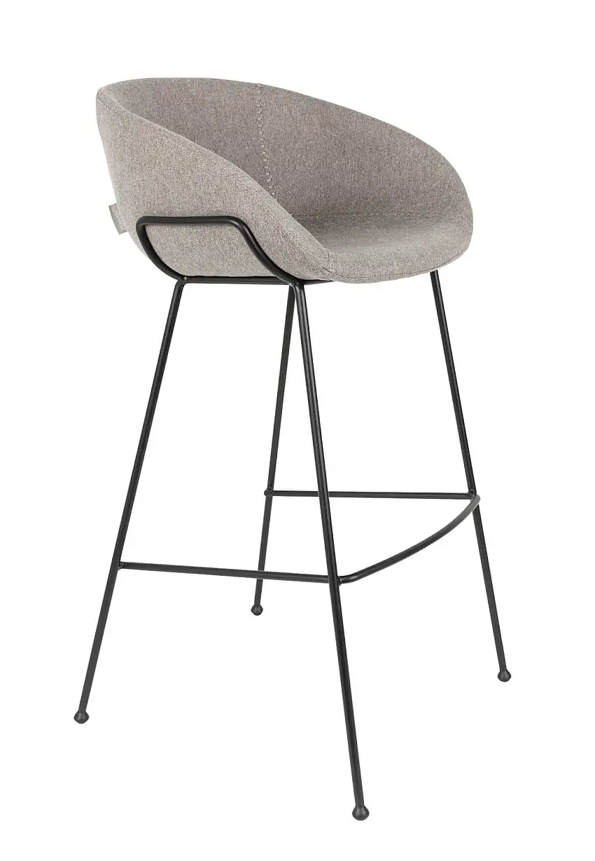 Zuiver - Feston Barhocker, höhe 76 cm, grau