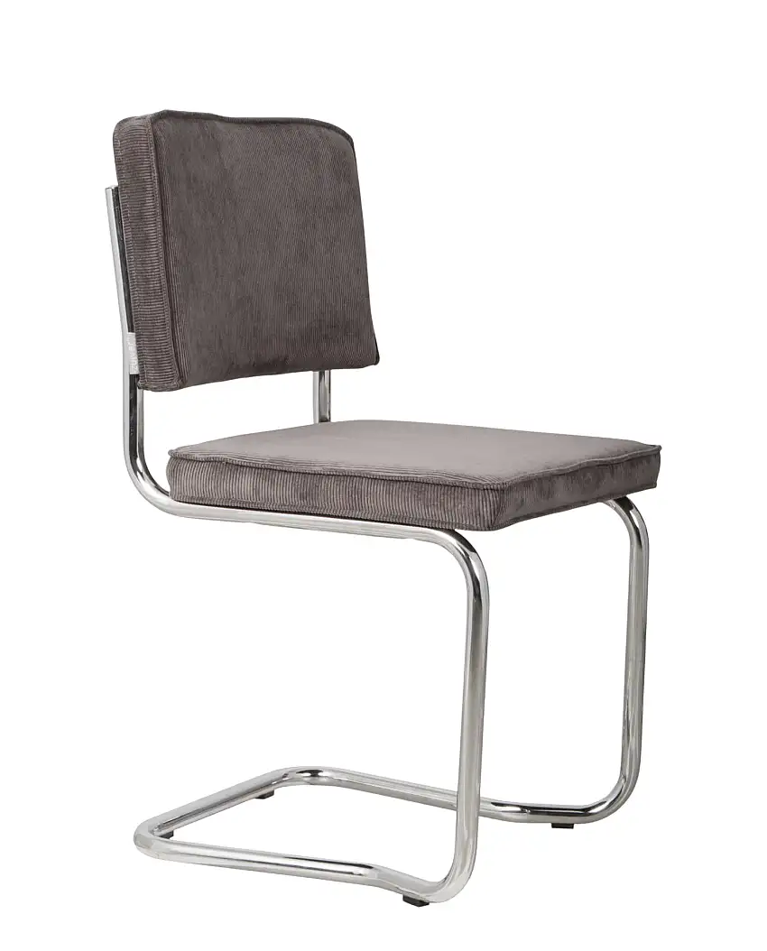 Zuiver - Ridge Kink Rib Stuhl, grau