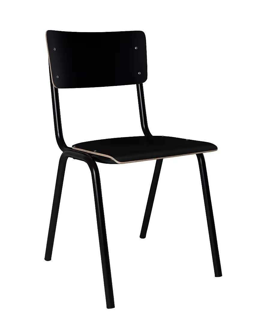 Zuiver - Back To School Hpl Stuhl, schwarz