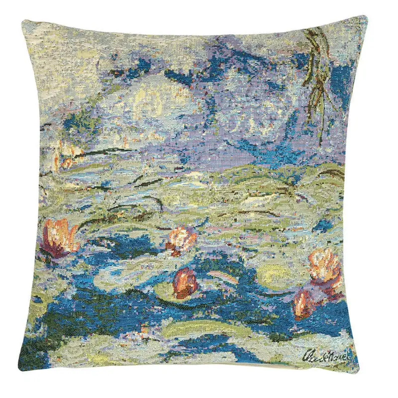 Kissenhülle Gobelin Seerosen nach Monet