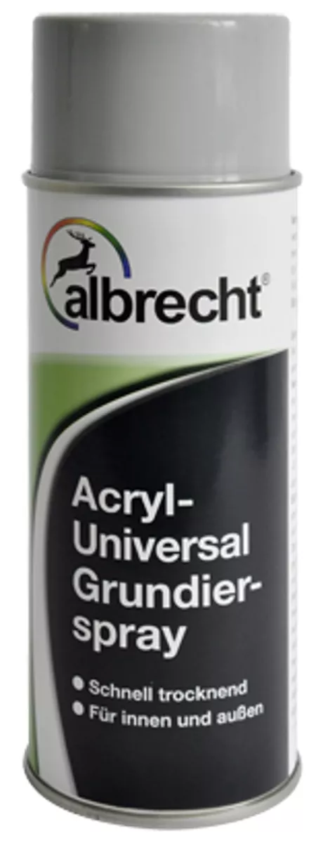 albrecht Acryl-Universal-Grundierspray Grundierung für innen & außen 1315 weiß 400 ml
