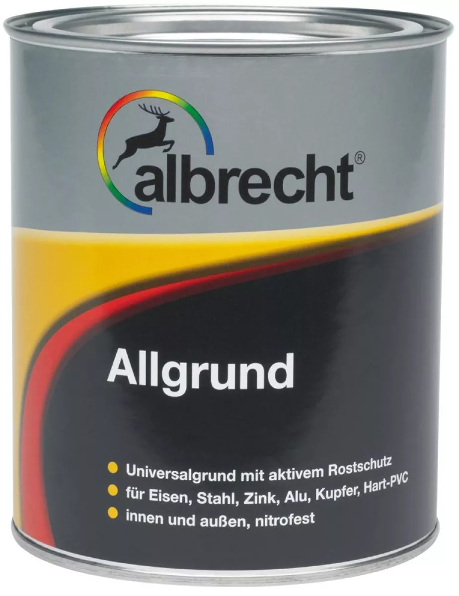 albrecht Allgrund Grundierung Universalgrund wetterbeständig RAL 9010 weiß 2,5 l