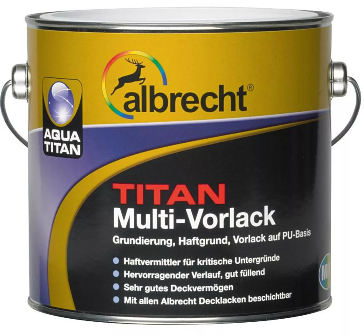 albrecht Aqua-TITAN Multi-Vorlack Haftvermittler Grundierung matt weiß 2,5 L