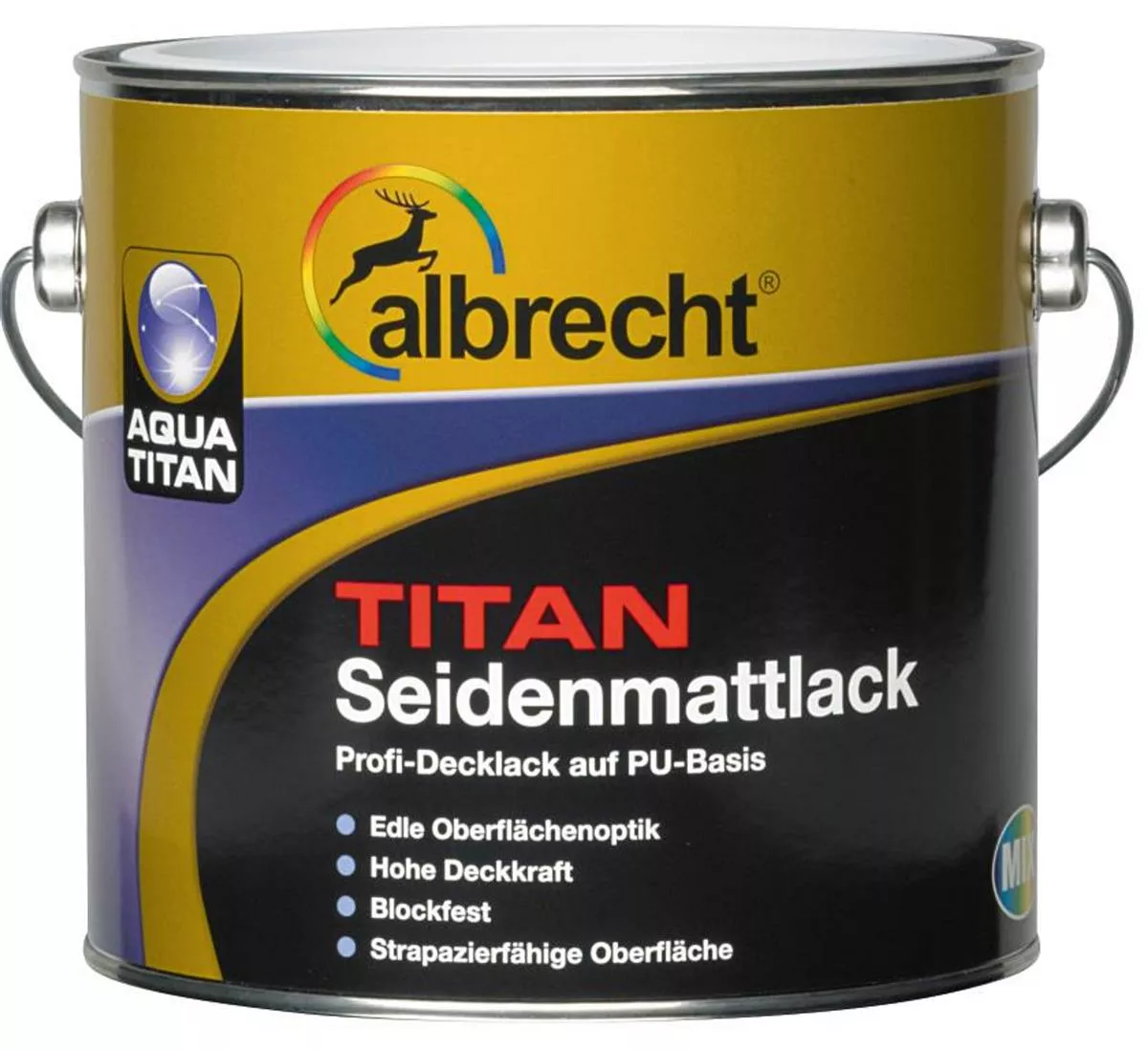 albrecht Aqua-TITAN Seidenmatt weiß 2,5l
