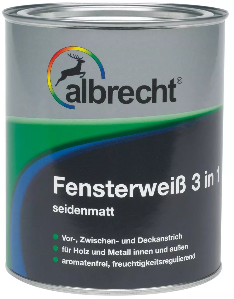albrecht Fensterweiß 3 in 1 reinweiß 750ml