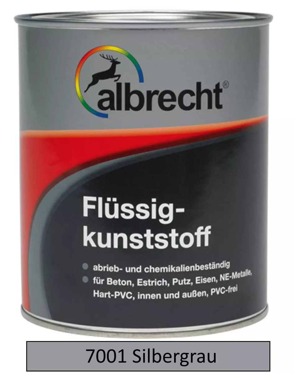 albrecht Flüssigkunststoff RAL 7001 silbergrau 750ml