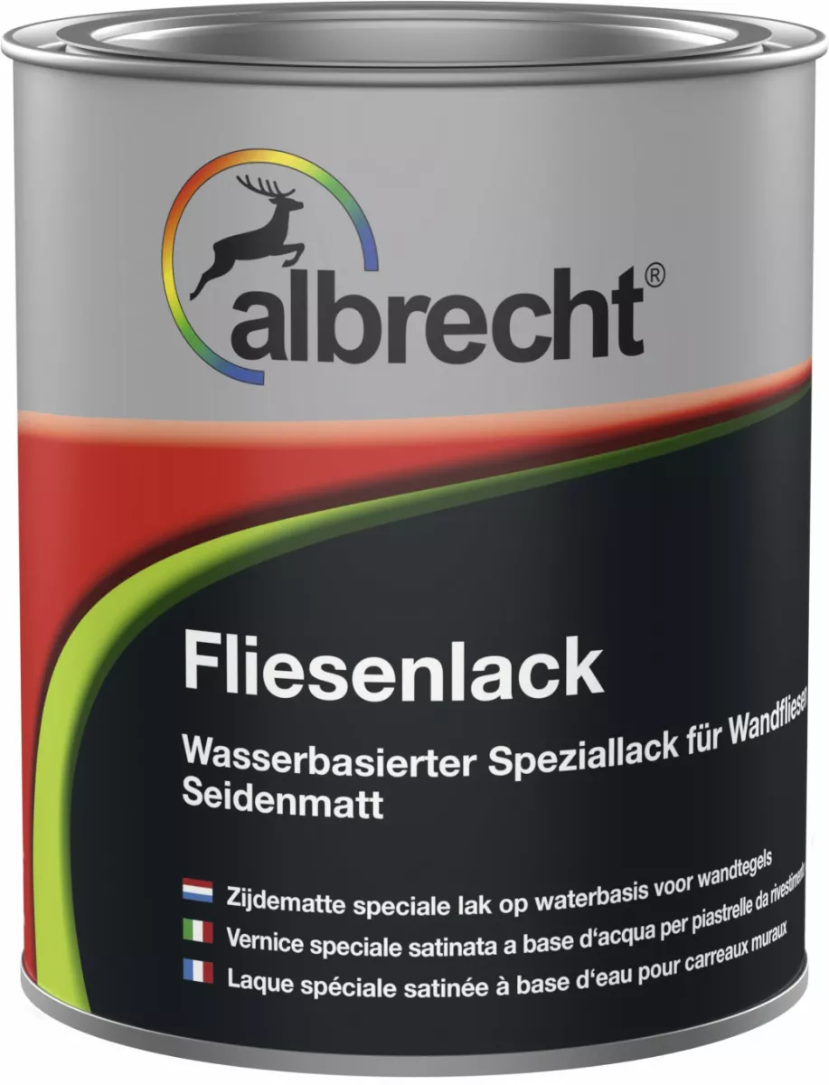 albrecht Fliesenlack weiß seidenmatt 750ml wasserbasiert