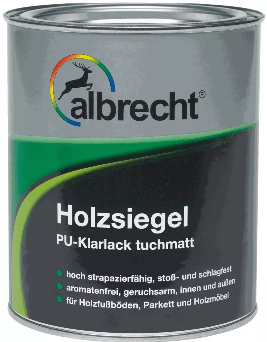 albrecht Holzsiegel PU-Klarlack tuchmatt farblos 125ml