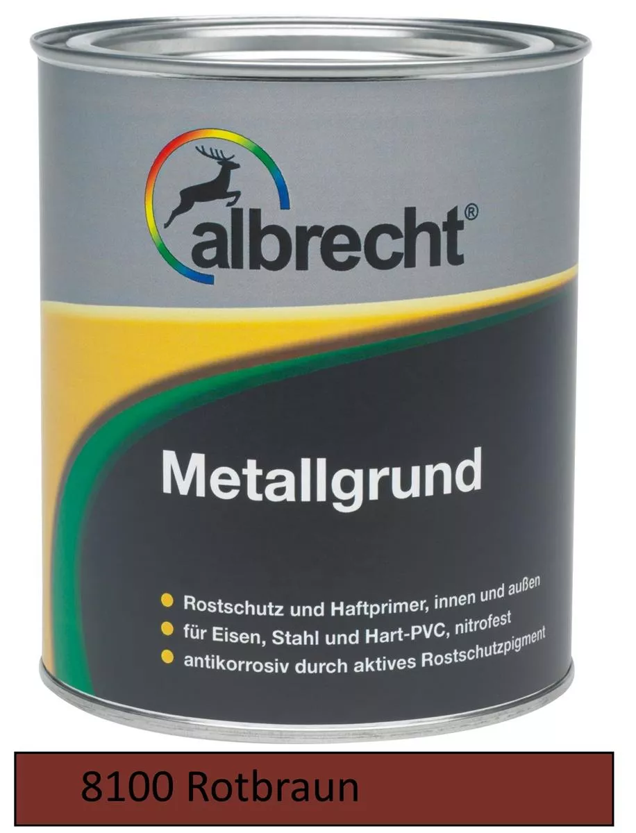albrecht Metallgrund 8100 rotbraun 2,5l