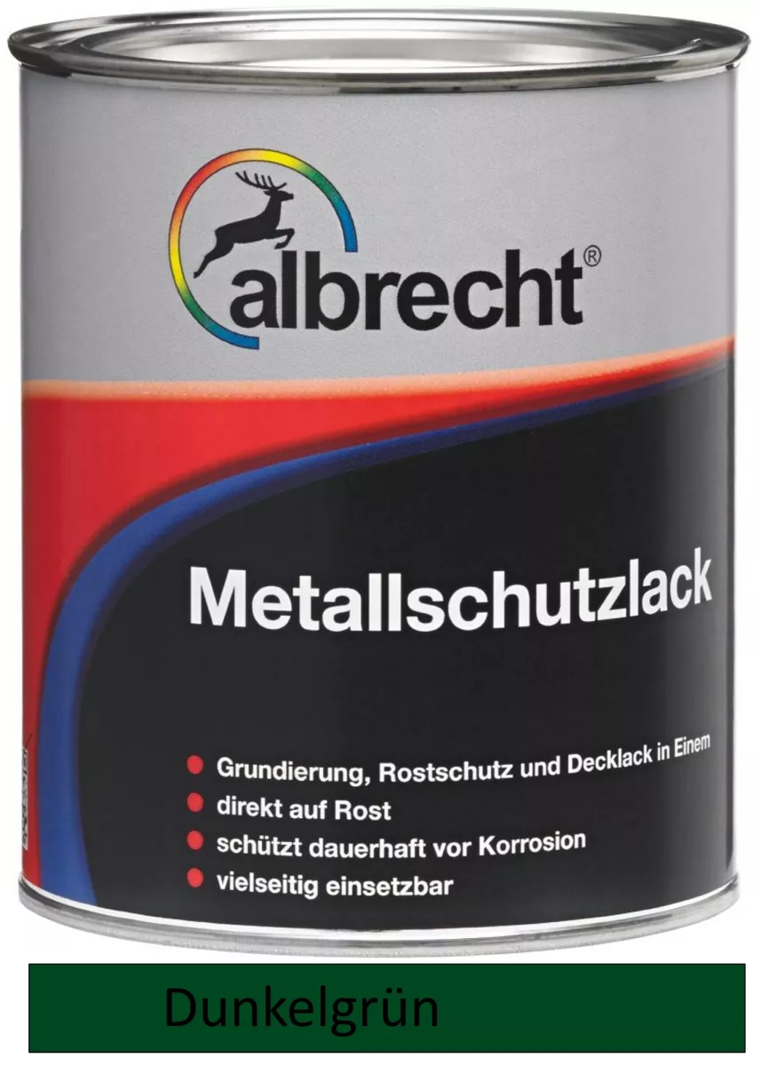 albrecht Metallschutzlack 0005 dunkelgrün 750ml