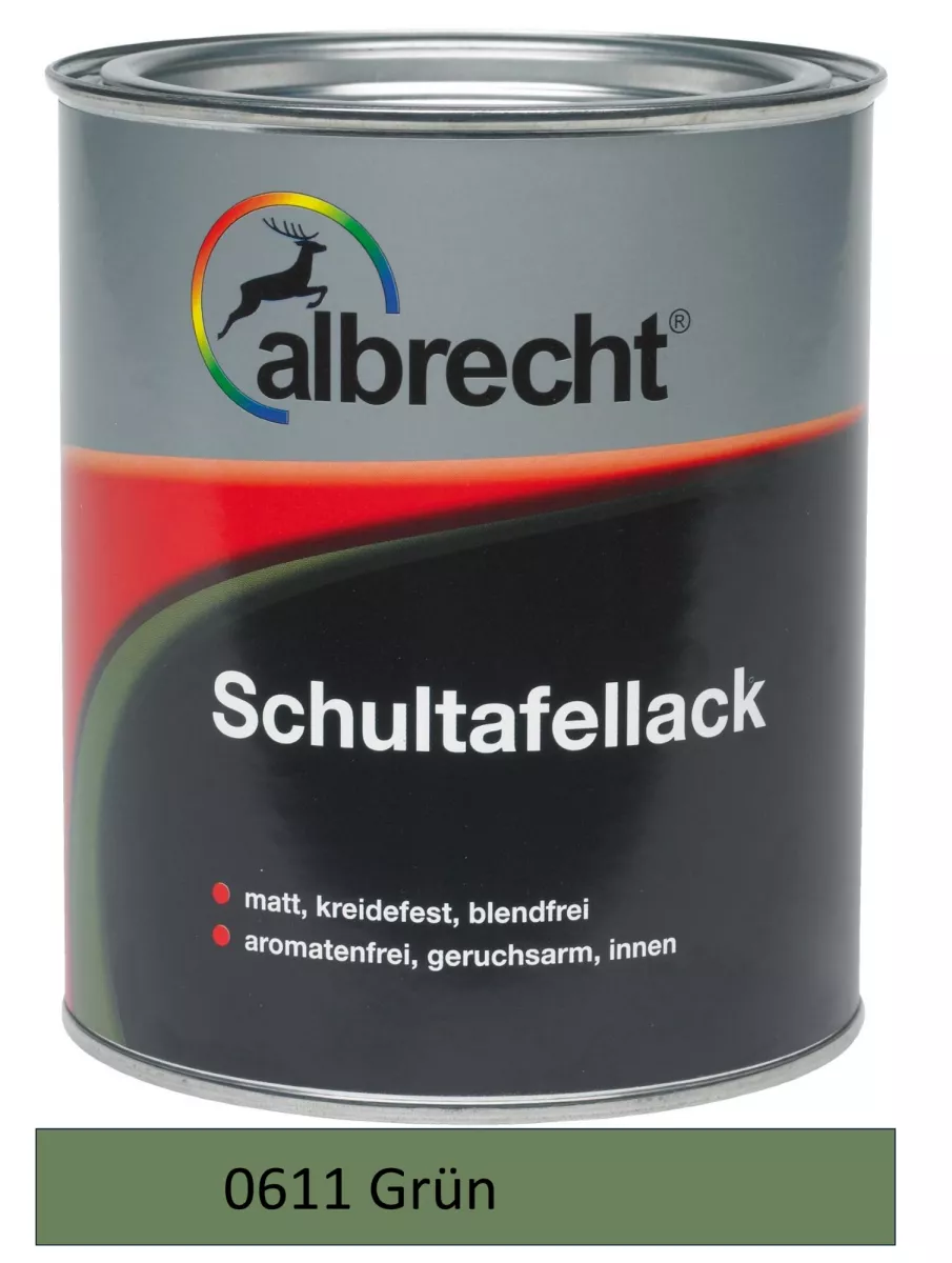 albrecht Schultafellack matt 0611 grün 750ml