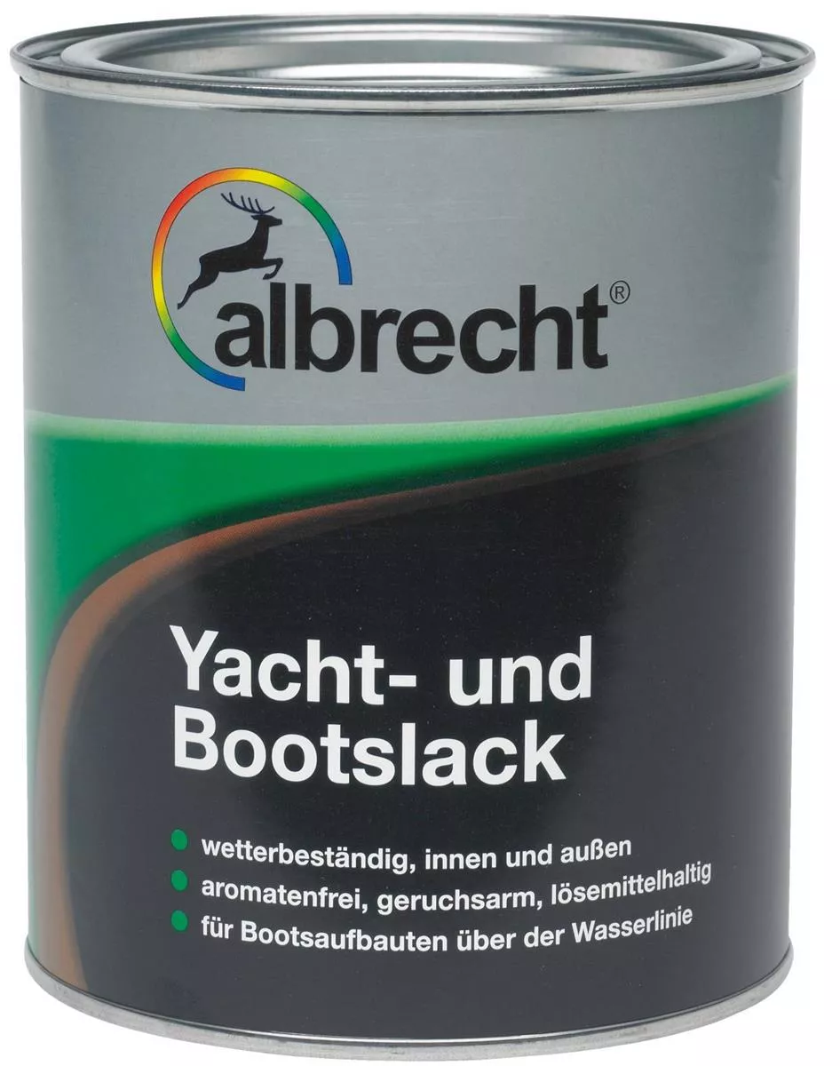 albrecht Yacht- und Bootslack hochglanz farblos 2,5l