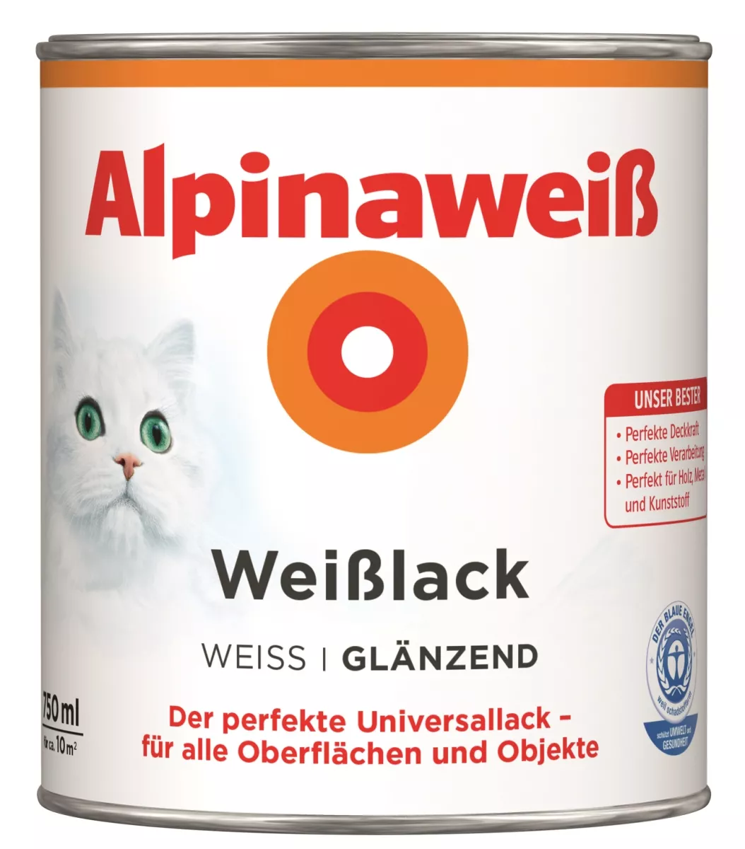 Alpina Alpinaweiß Weißlack glänzend 750 ml
