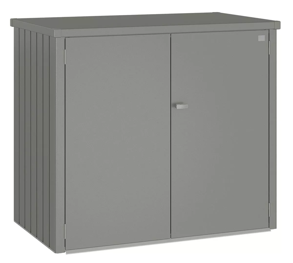 Biohort Doppel-Mülltonnenbox ALEX DUO quarzgrau-metallic 148 x 88 x 129 cm