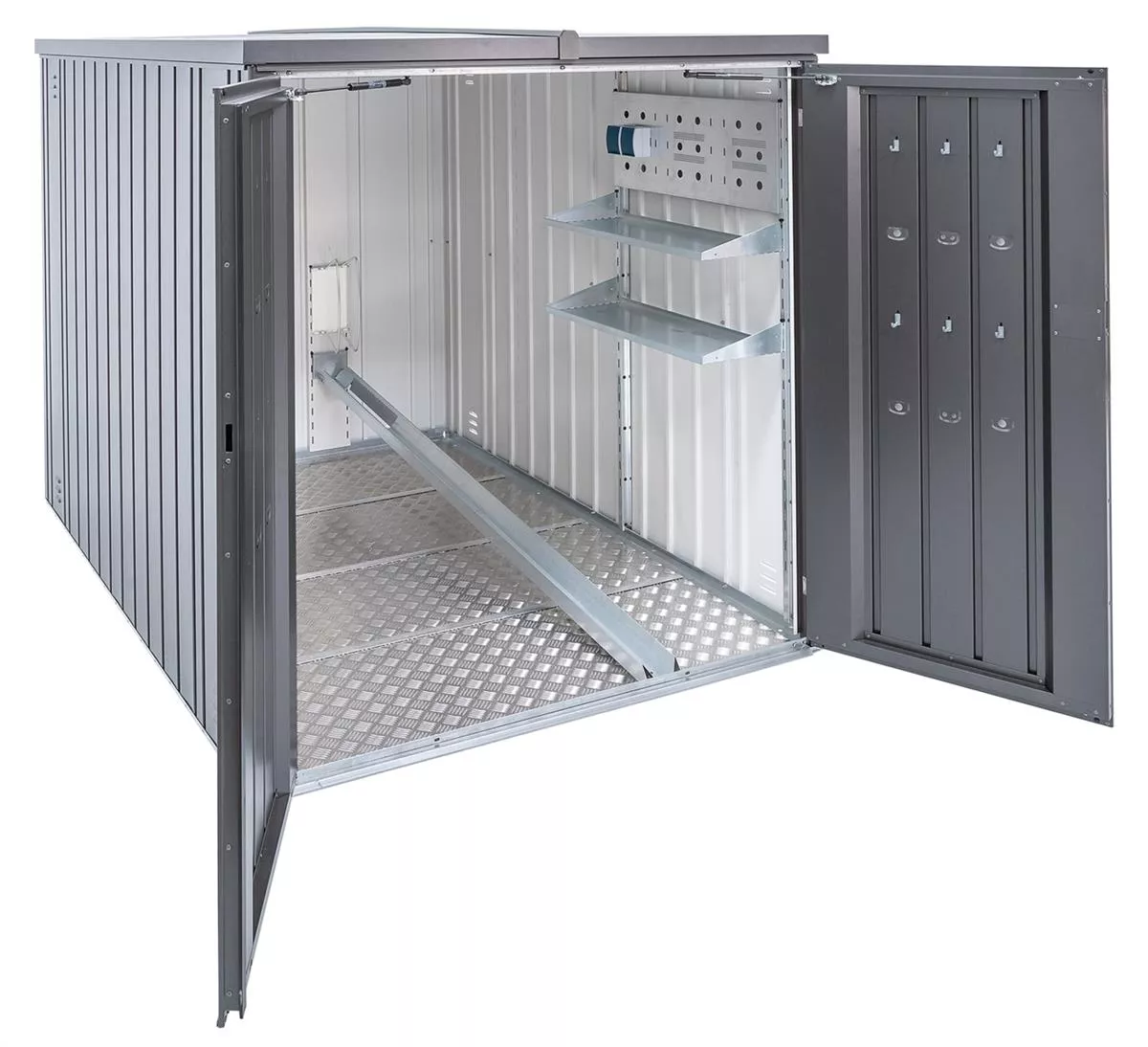 Biohort Fahrradschiene zu MiniGarage silber-metallic Gr. L