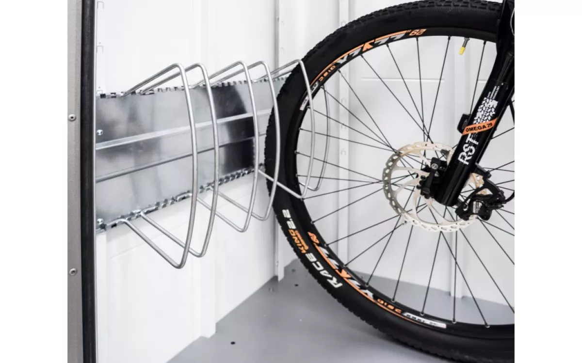 Biohort Fahrradständer bikeHolder für Gerätehäuser und HighBoard, Set für 3 Räder 72x15x33 cm