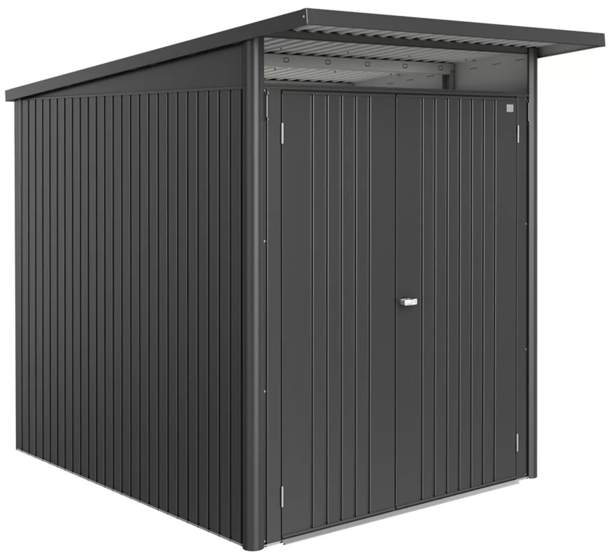 Biohort Gerätehaus AvantGarde ECO Gr. A2 dunkelgrau-metallic mit Doppeltür