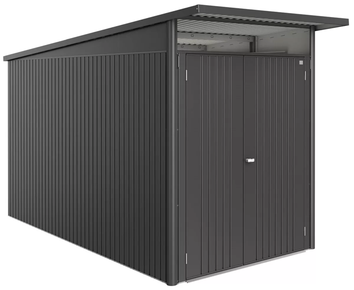 Biohort Gerätehaus AvantGarde ECO Gr. A4 dunkelgrau-metallic mit Doppeltür