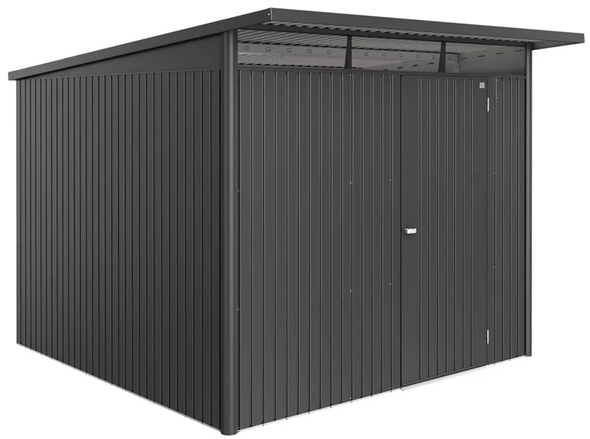 Biohort Gerätehaus AvantGarde ECO Gr. A7 dunkelgrau-metallic mit Standardtür