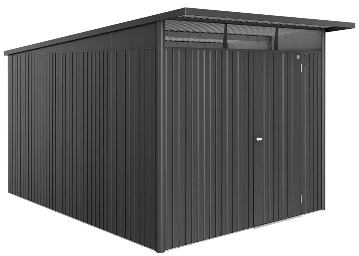 Biohort Gerätehaus AvantGarde ECO Gr. A8 dunkelgrau-metallic mit Standardtür