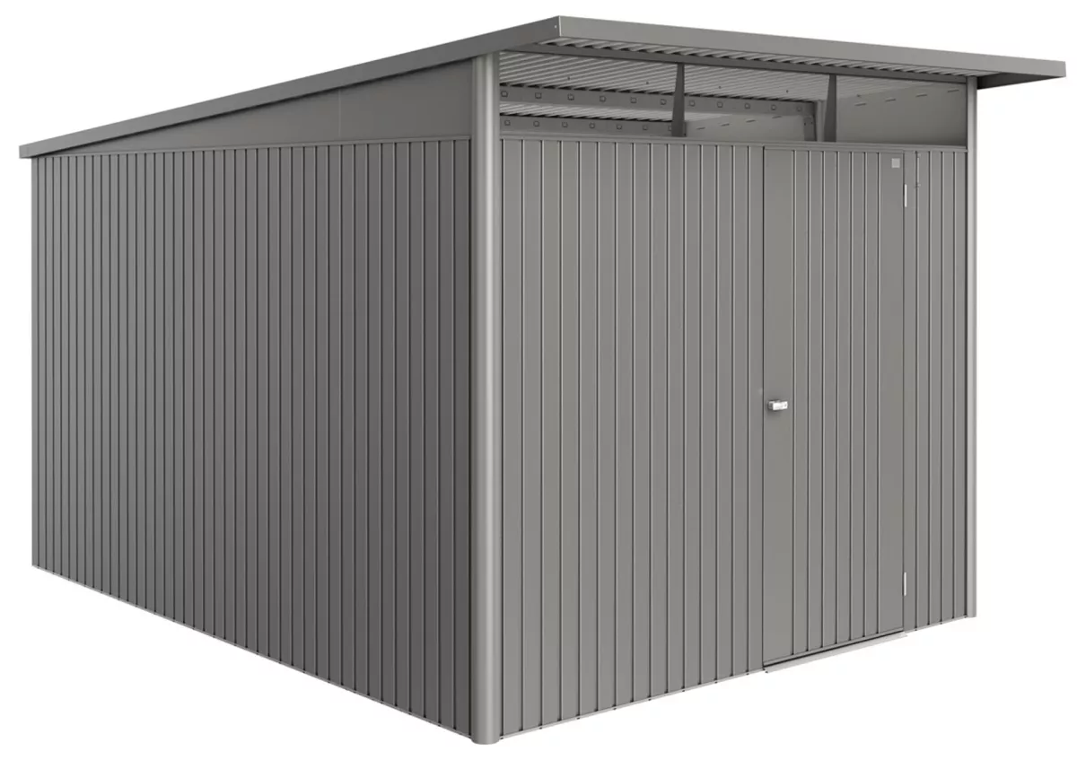 Biohort Gerätehaus AvantGarde ECO Gr. A8 quarzgrau-metallic mit Standardtür
