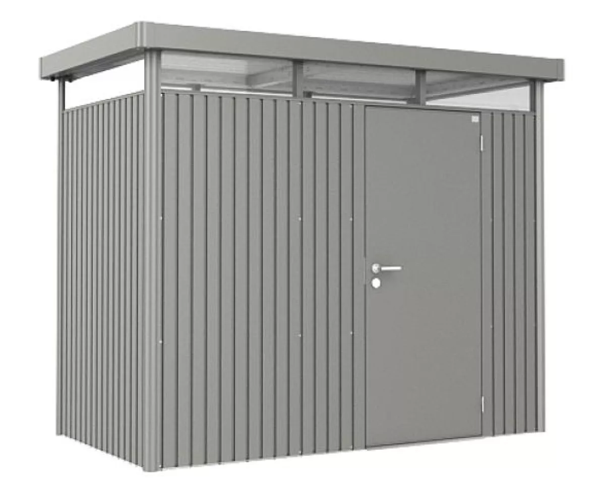 Biohort Gerätehaus HighLine Gr. H1 quarzgrau-metallic mit Standardtür 275x155x222cm