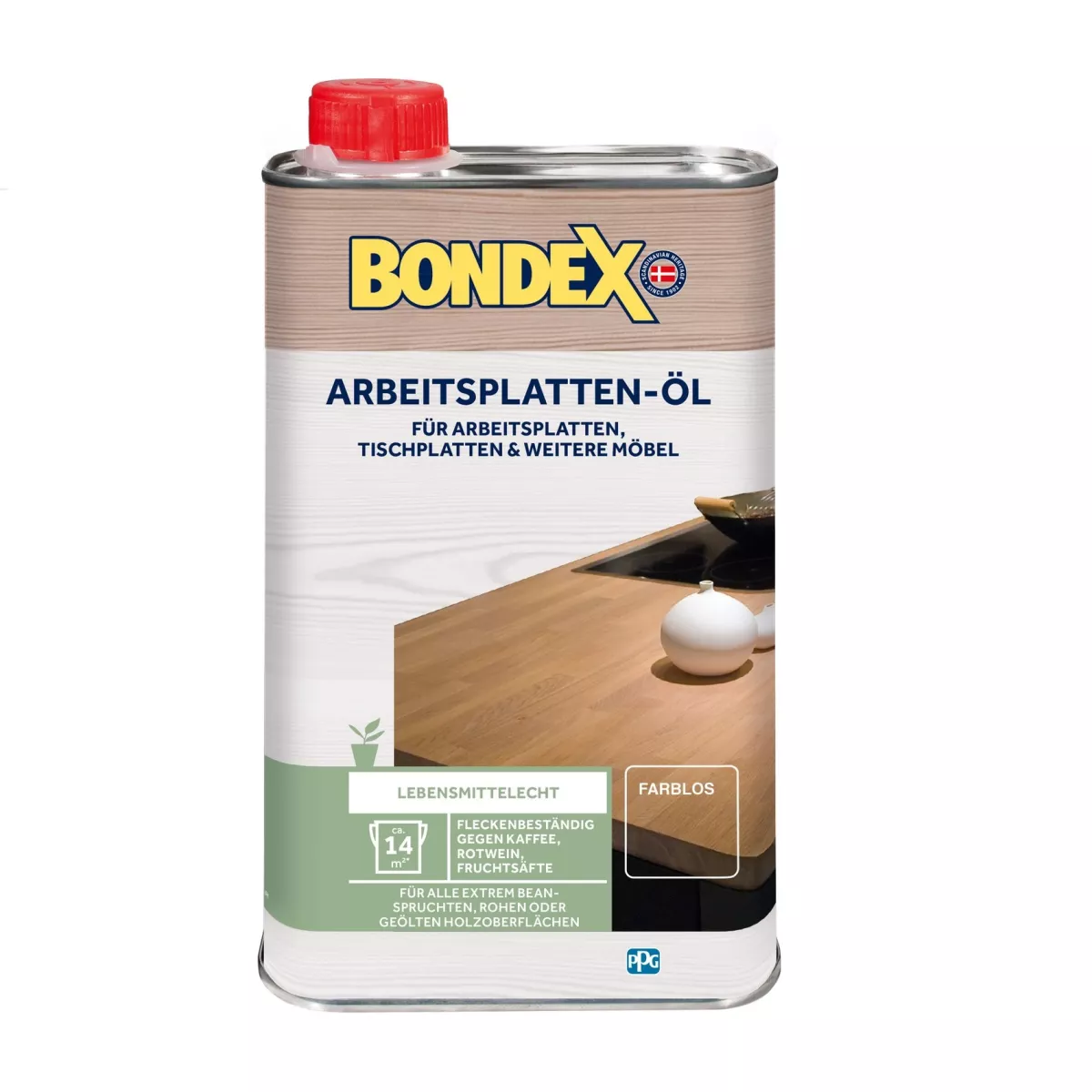 BONDEX Arbeitsplatten-Öl Imprägnierung für Innen Farblos 0,5 L