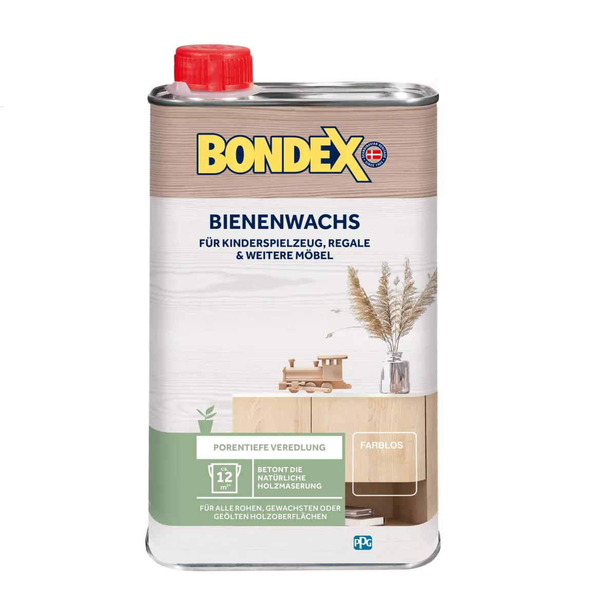 Bondex Bienenwachs farblos Wachs Möbelwachs 0,5 L zur Pflege und Veredelung