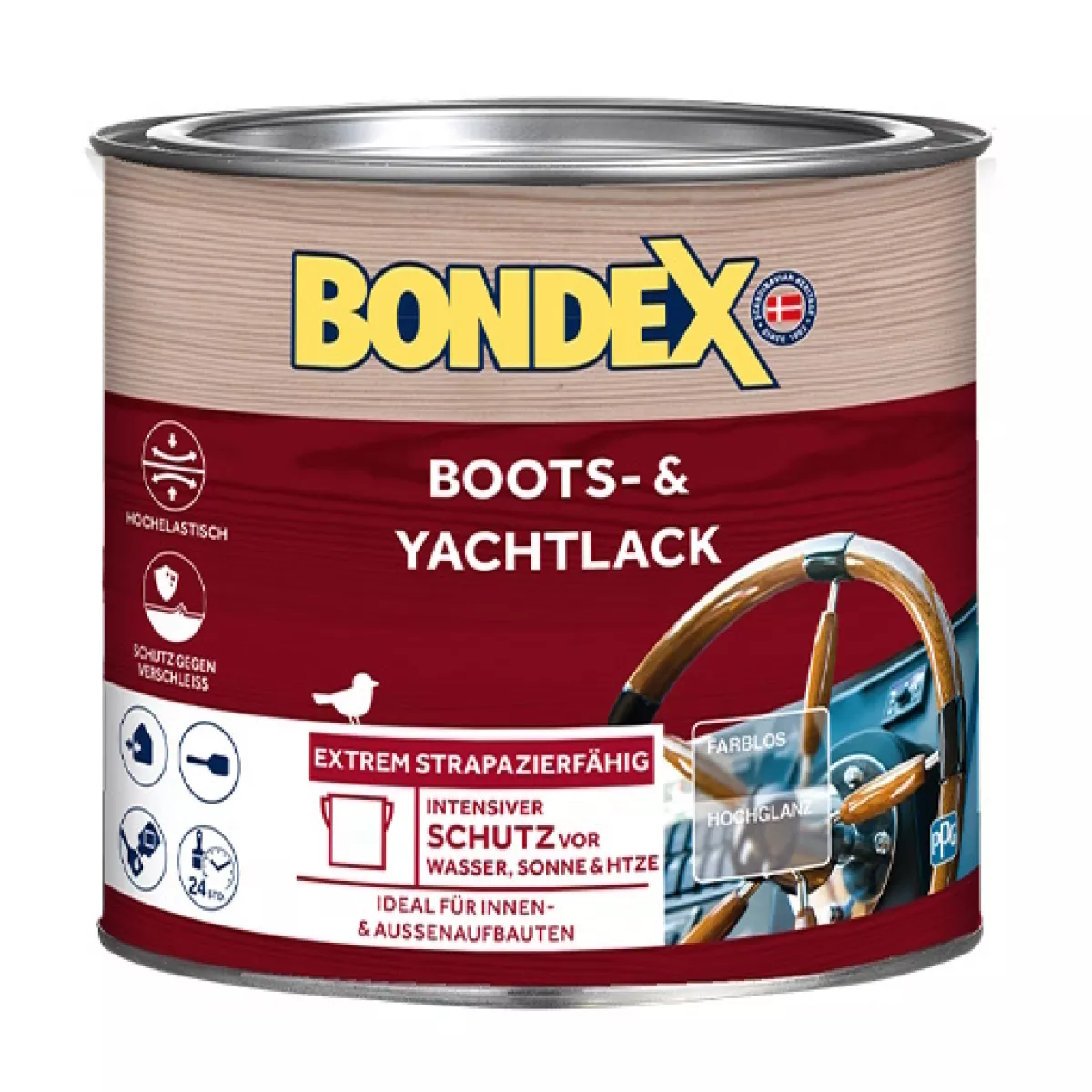BONDEX Boots- und Yachtlack Hochglanz 0,75 L- lösemittelbasiert