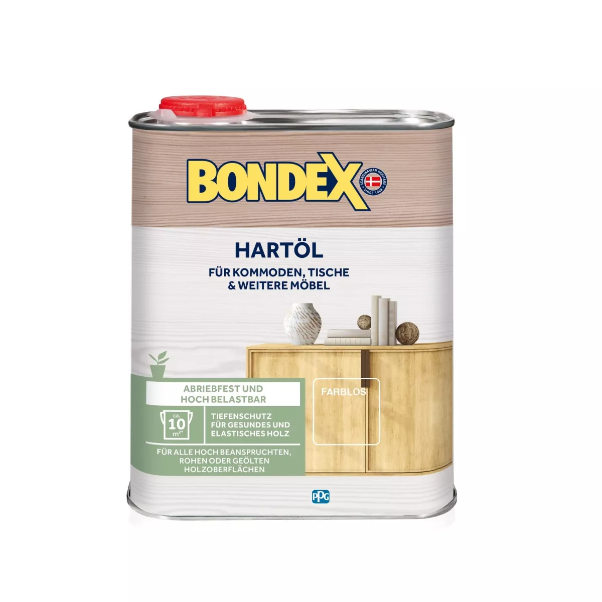 Bondex Hartöl Möbel- Holzboden- Holzdielen-Öl Farblos 750 ml Spielzeug-Öl