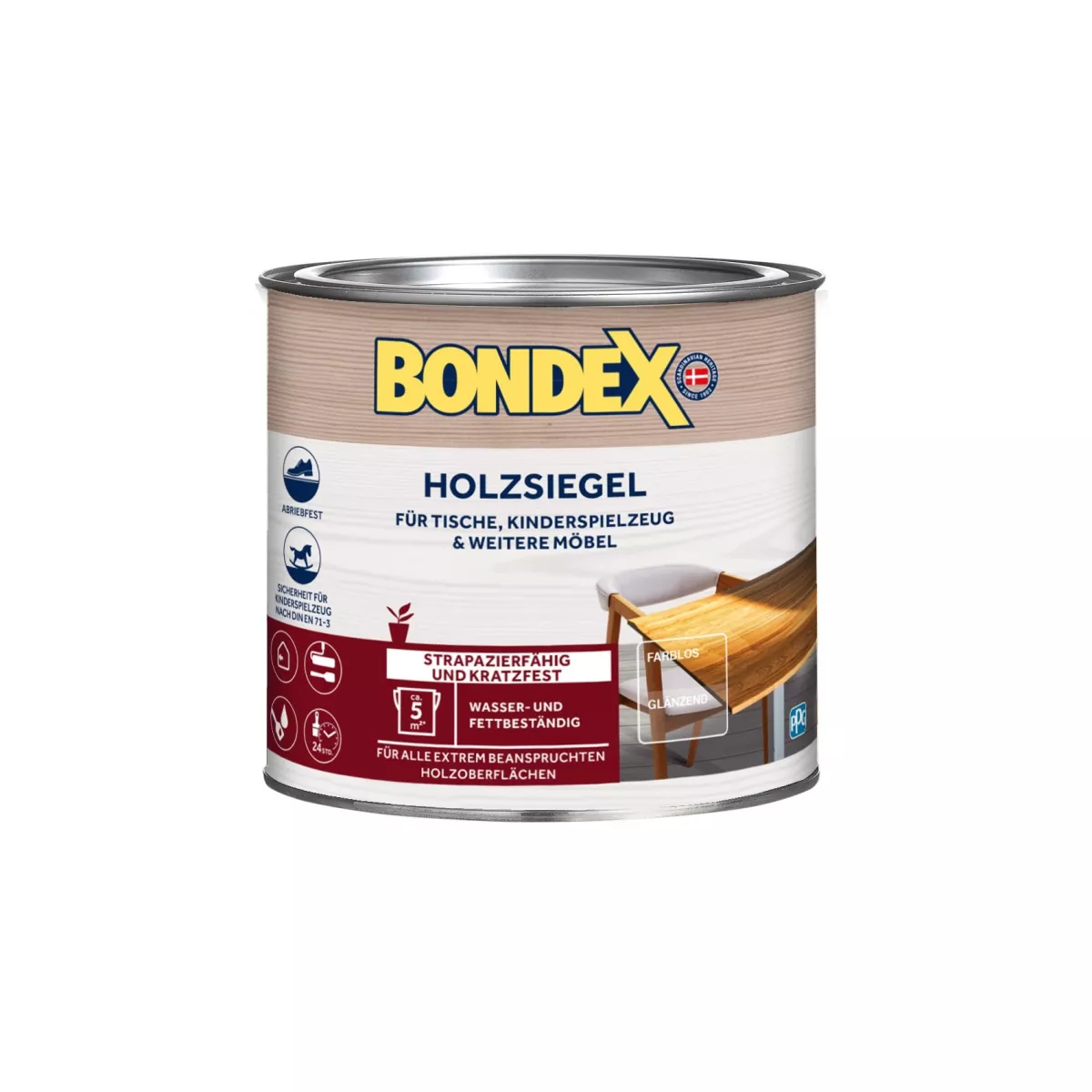 Bondex Holz-Siegel Klarlack farblos 250 ml Glänzend für Innen und Außen