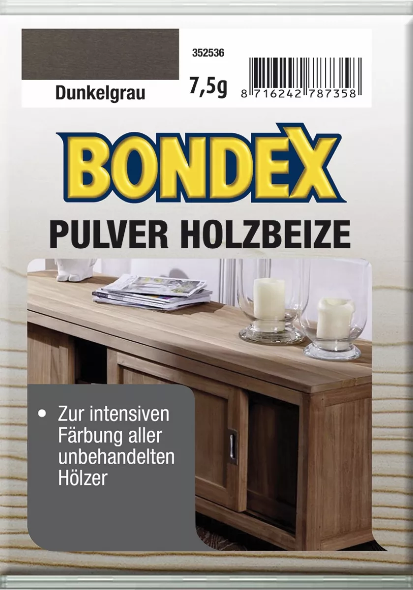 Bondex Pulverbeize Dunkelgrau 7,5 g