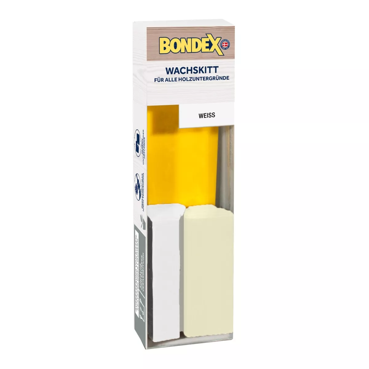 Bondex Wachskitt-Stange Weiss zum Reparieren und Auskitten von Holzschäden 2 Stück