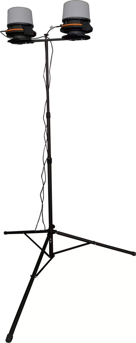 Brennenstuhl professionalLINE Mobiler 360° Hybrid Doppel-LED Strahler ORUM 4050 MH Bau Teleskop Stativ ST 301,