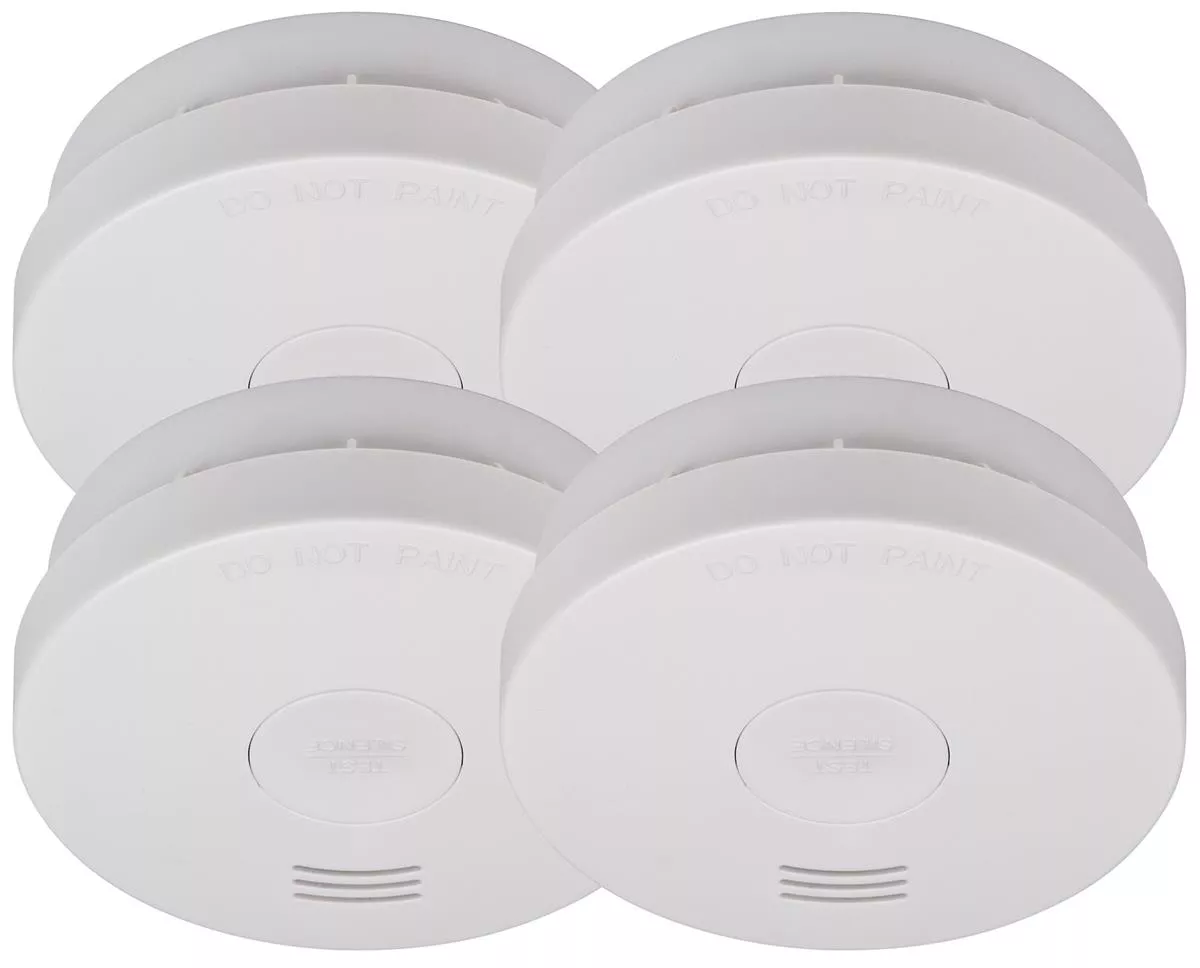 Brennenstuhl Rauchmelder SET, 4x RM L 3100 10 Jahres Melder VDS 3131 gepr