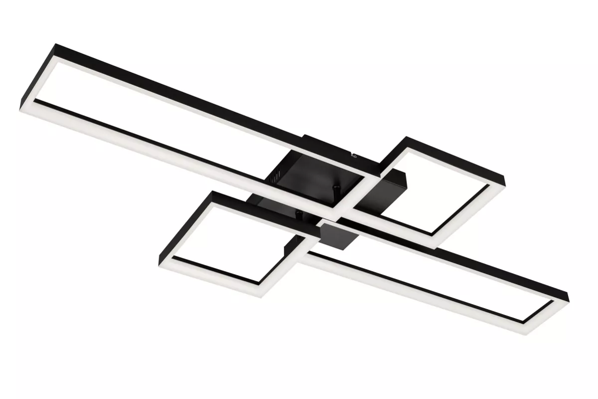 Briloner CCT LED Deckenleuchte FRAME schwarz LED/40W Deckenlampe