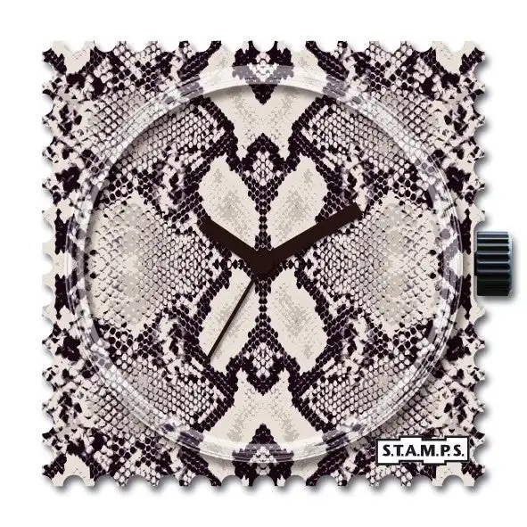 S.T.A.M.P.S. Uhr Zifferblatt Snake Skin