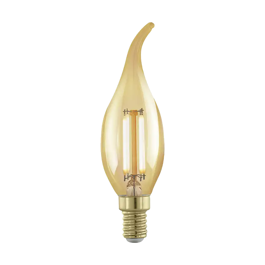 EGLO E14 LED Filament Leuchtmittel Kerzenform Amber