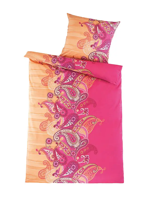 2er Set - Renforcé-Bettwäsche Paisley 80 x 80/135 x 200 cm