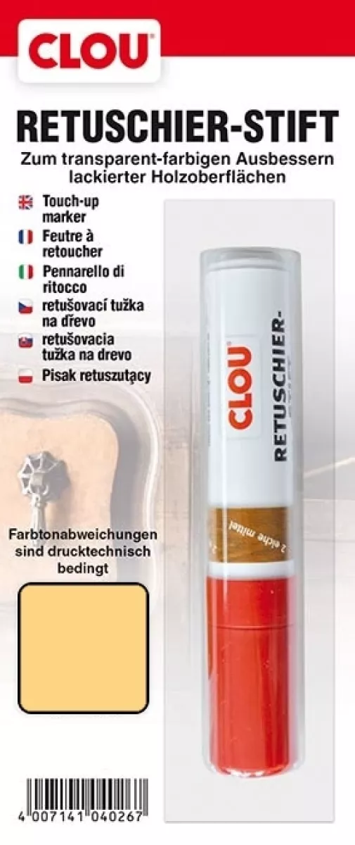 Clou Retuschierstift Lärche zum Retuschieren leichter Oberflächenschäden