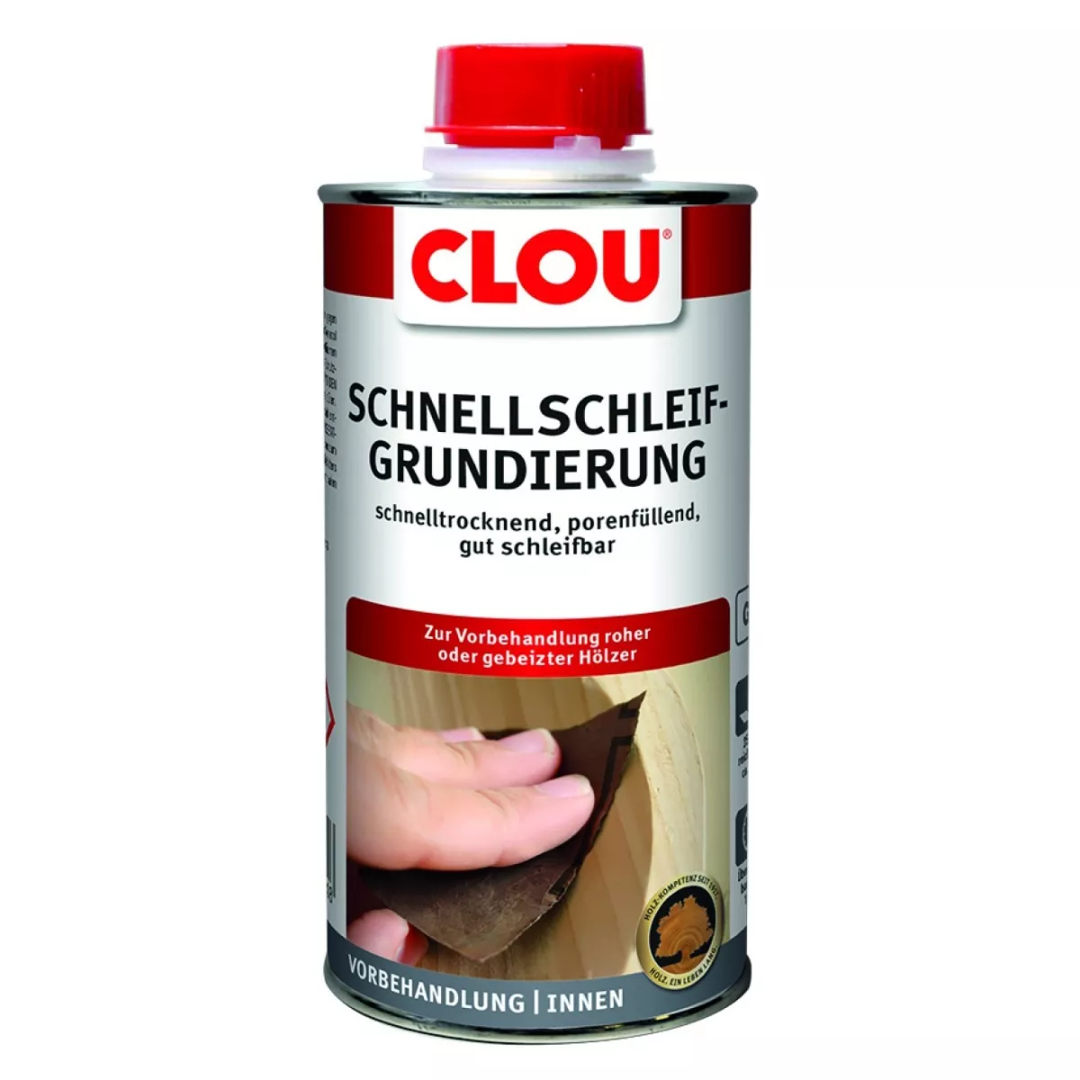Clou Schnellschleifgrundierung farblos Grundierung Holzgrund G1 250 ml